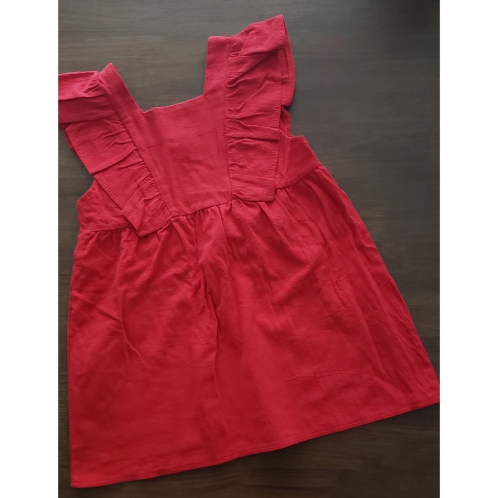 Red Linen Dress